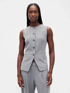 Gilet a collo alto