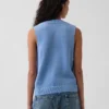 Gilet con tasche in 100% cotone