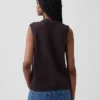 Gilet con tasche in 100% cotone