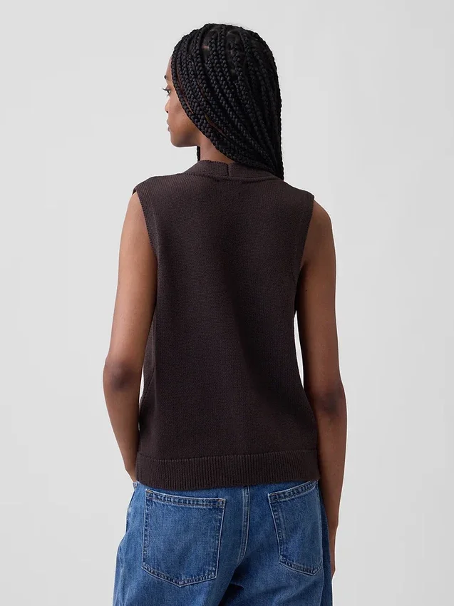 Gilet con tasche in 100% cotone