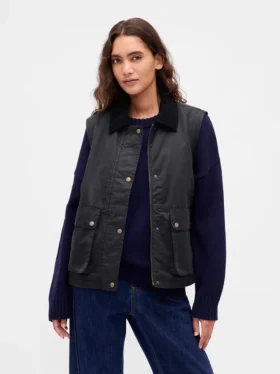 Gilet da fienile in tela cerata