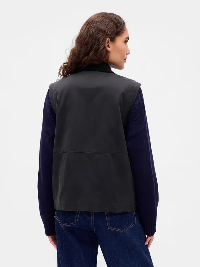Gilet da fienile in tela cerata