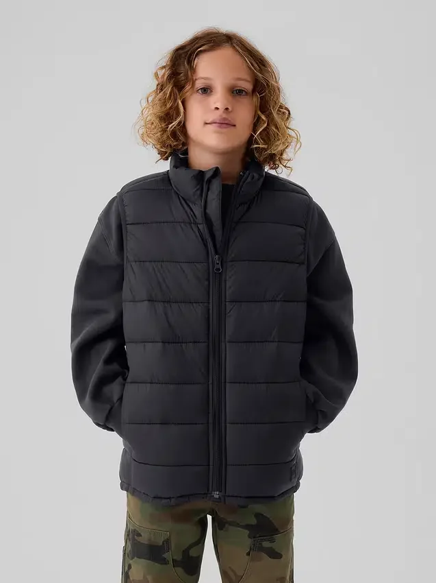 Gilet imbottito leggero riciclato per bambini