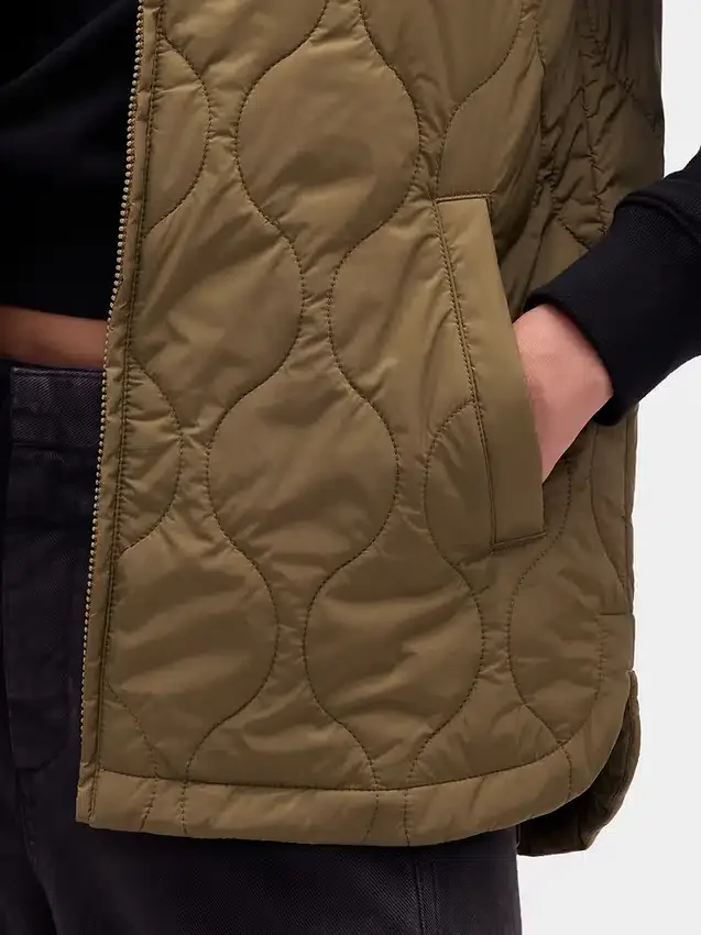 Gilet imbottito trapuntato leggero riciclato
