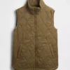 Gilet imbottito trapuntato leggero riciclato