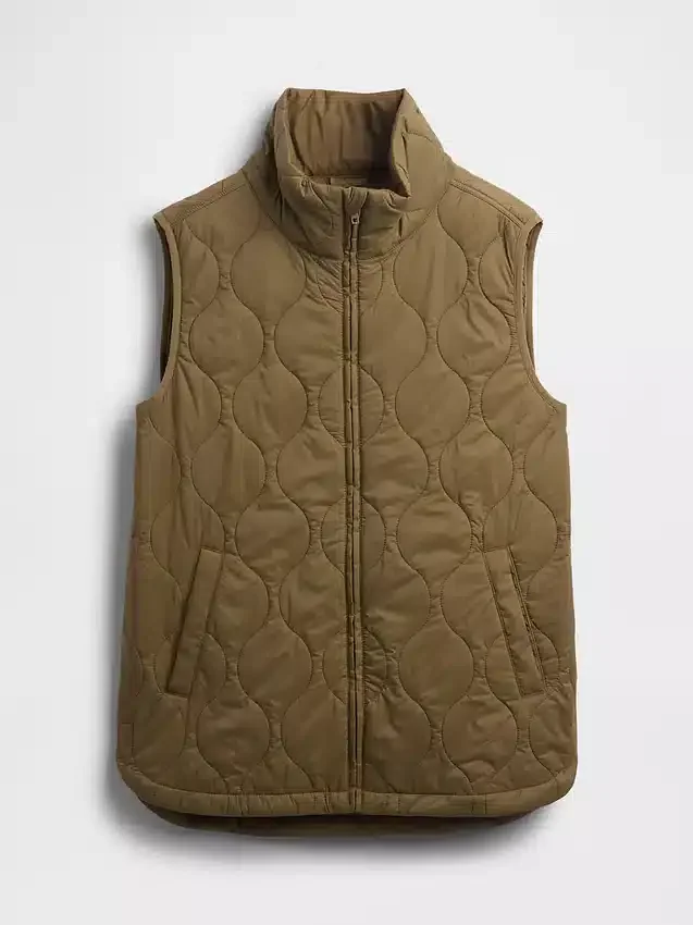 Gilet imbottito trapuntato leggero riciclato