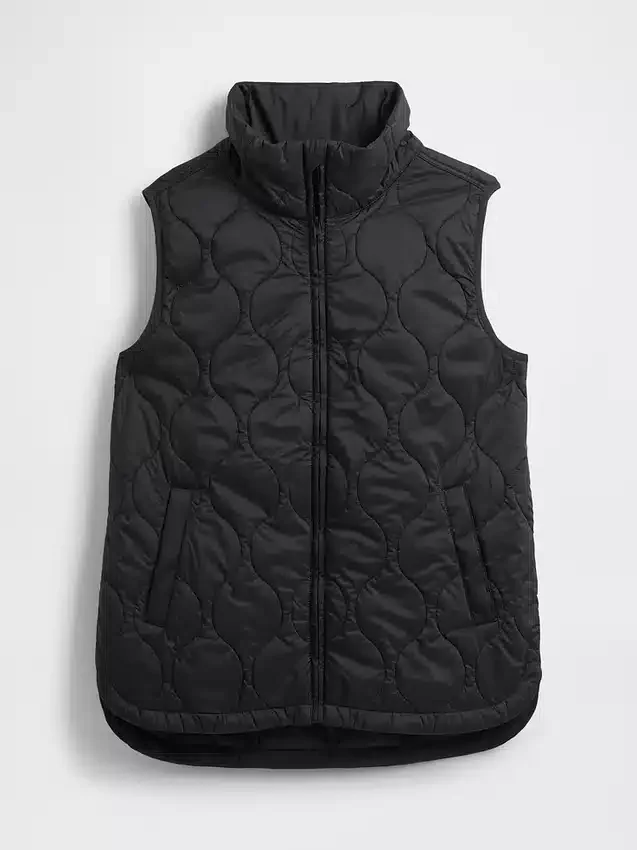Gilet imbottito trapuntato leggero riciclato