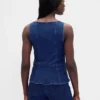 Gilet in denim con cerniera