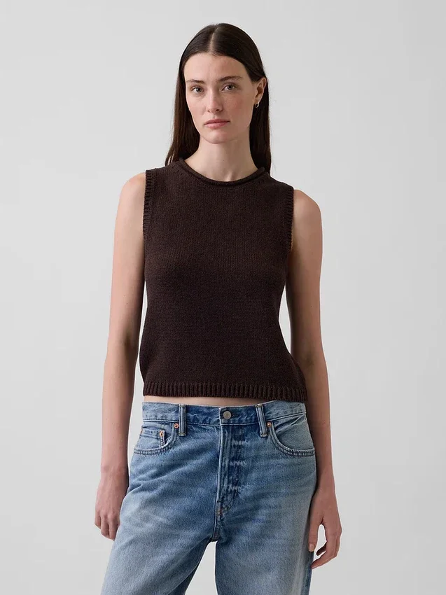 Gilet in maglia 100% cotone