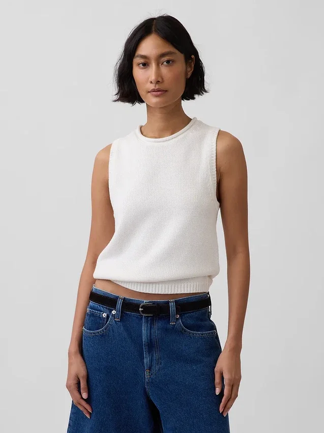 Gilet in maglia 100% cotone