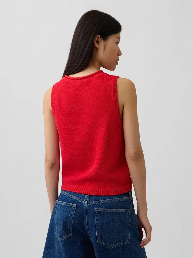 Gilet in maglia 100% cotone