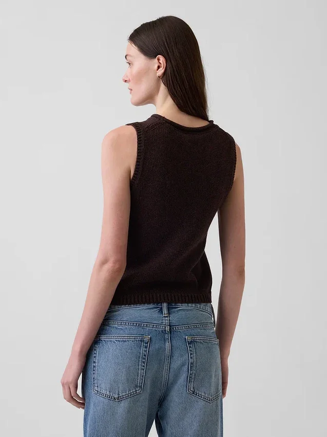 Gilet in maglia 100% cotone