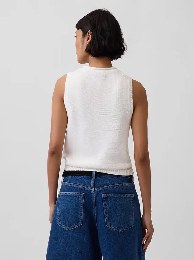 Gilet in maglia 100% cotone