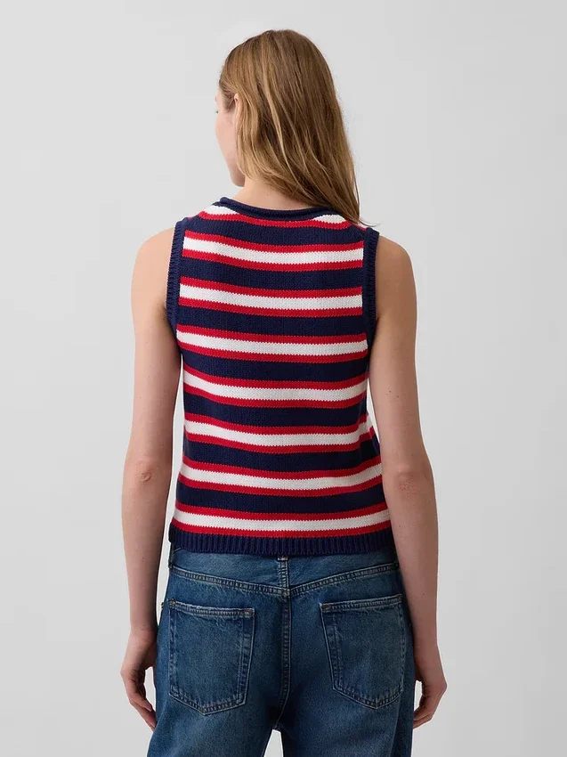 Gilet in maglia 100% cotone