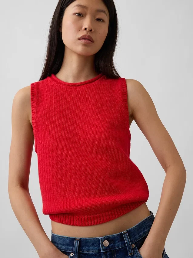 Gilet in maglia 100% cotone