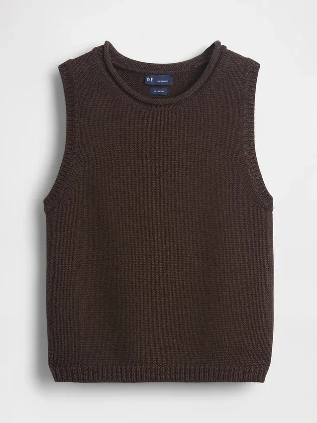 Gilet in maglia 100% cotone