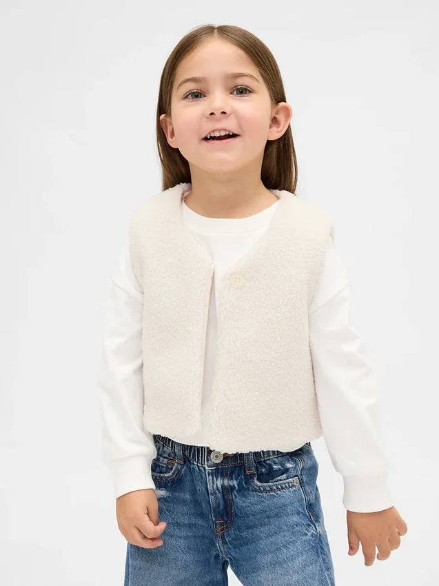Gilet in sherpa per neonato & bebè