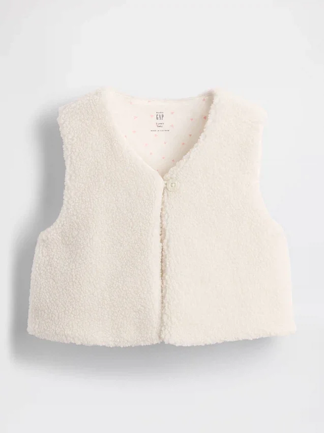 Gilet in sherpa per neonato & bebè