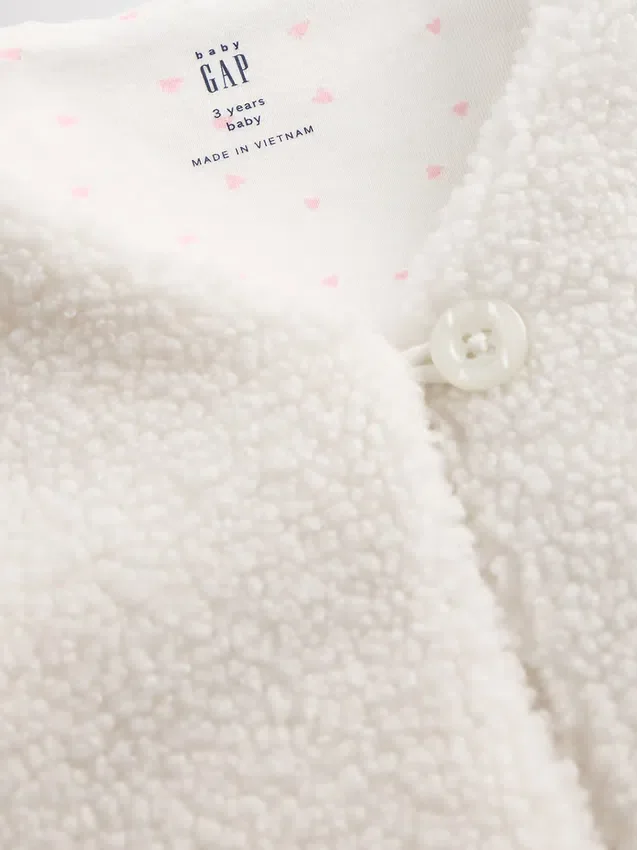 Gilet in sherpa per neonato & bebè