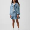 Gonna a balze in denim per bambini