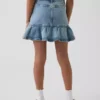 Gonna a balze in denim per bambini