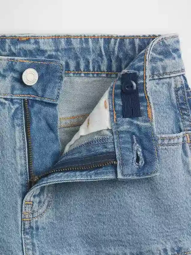 Gonna a balze in denim per bambini