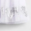 Gonna con cuore in tulle e paillettes per neonato & bebè