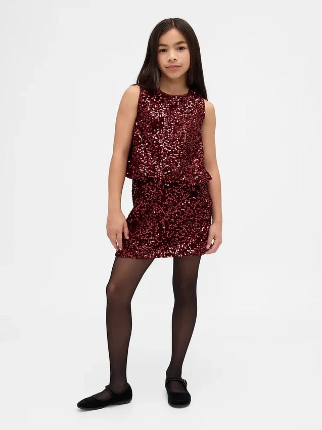 Gonna con paillettes per bambini