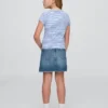 Gonna in denim a vita alta per bambini