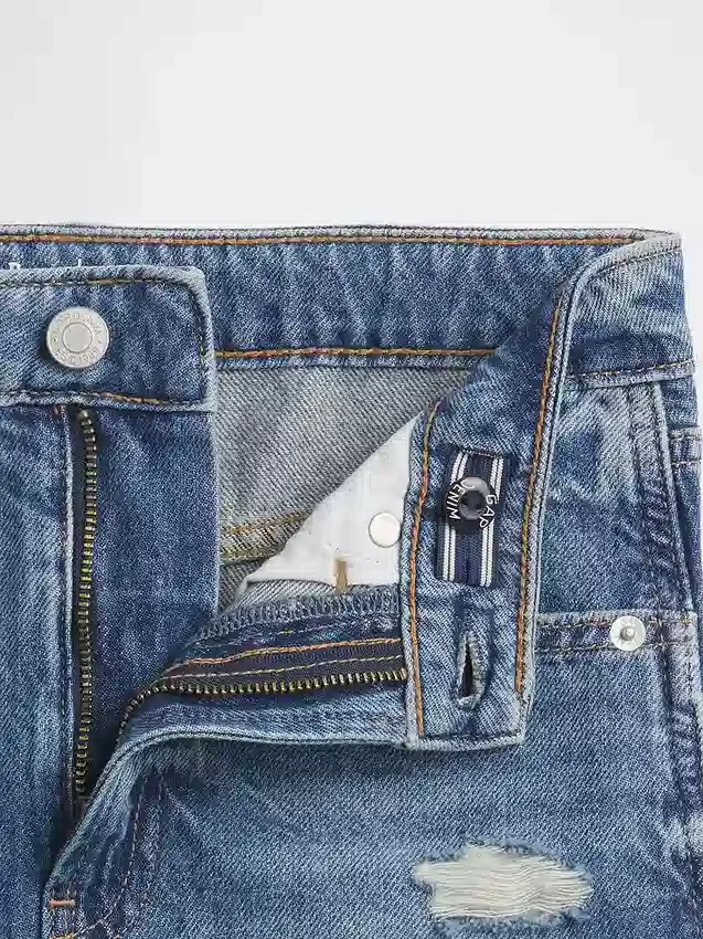 Gonna in denim a vita alta per bambini