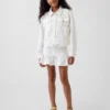 Gonna in denim con volant per bambini