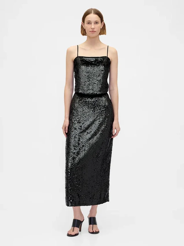 Gonna lunga con paillettes