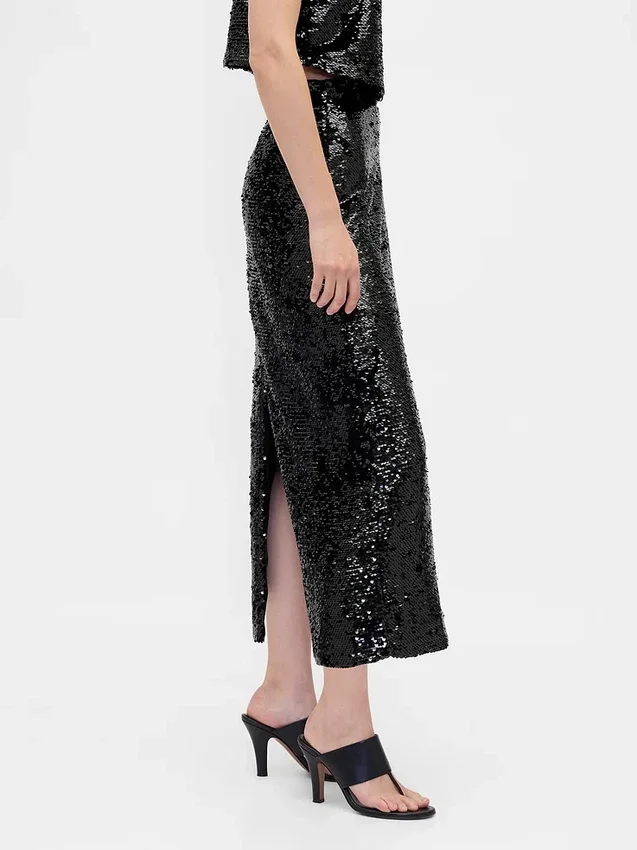 Gonna lunga con paillettes
