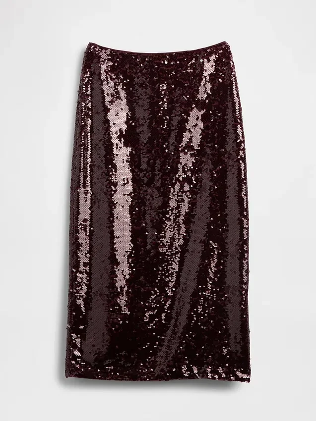 Gonna lunga con paillettes