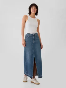 Gonna lunga in denim