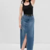 Gonna lunga in denim