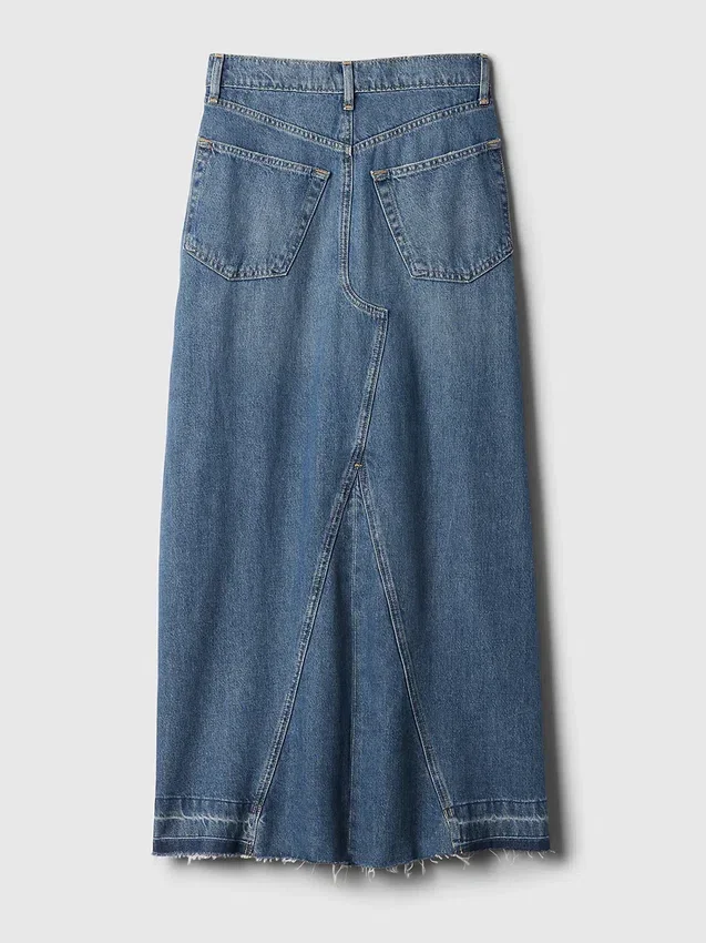 Gonna lunga in denim