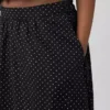 Gonna lunga in voile a pois