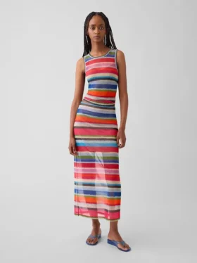 Gonna lunga trasparente a righe "Happy Stripe" di Gapstudio
