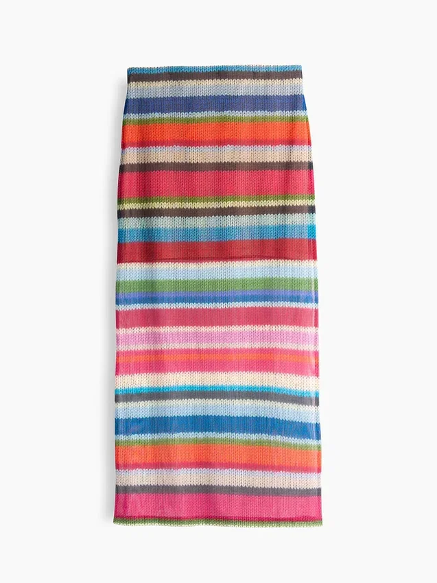 Gonna lunga trasparente a righe "Happy Stripe" di Gapstudio