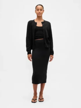Gonna midi elasticizzata CashSoft