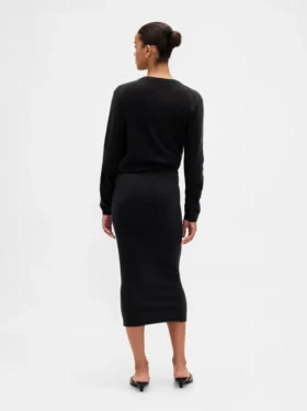 Gonna midi elasticizzata CashSoft