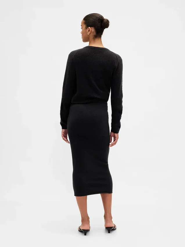 Gonna midi elasticizzata CashSoft