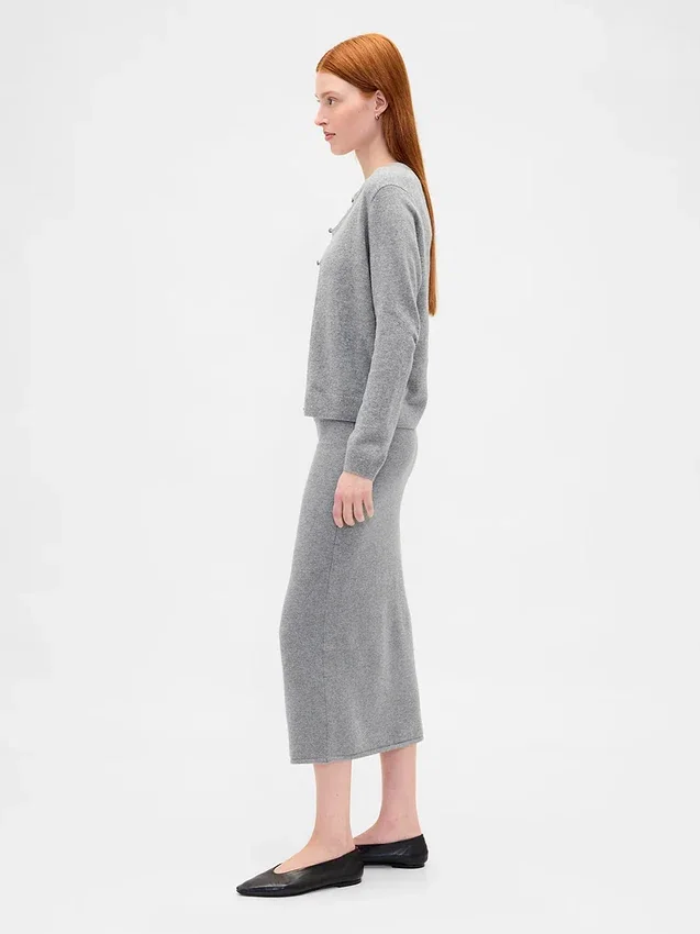 Gonna midi elasticizzata CashSoft