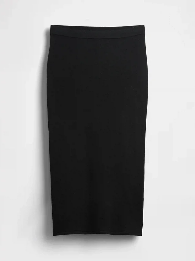 Gonna midi elasticizzata CashSoft