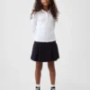 Gonna-pantaloncino a pieghe color kaki per bambini