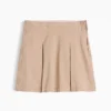 Gonna-pantaloncino a pieghe color kaki per bambini