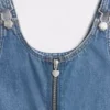 Gonna-pantaloncino in denim con cerniera per bambini
