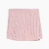 Gonna-pantaloncino per bambini in maglione a trecce