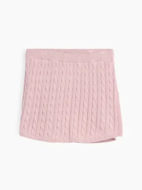 Gonna-pantaloncino per bambini in maglione a trecce